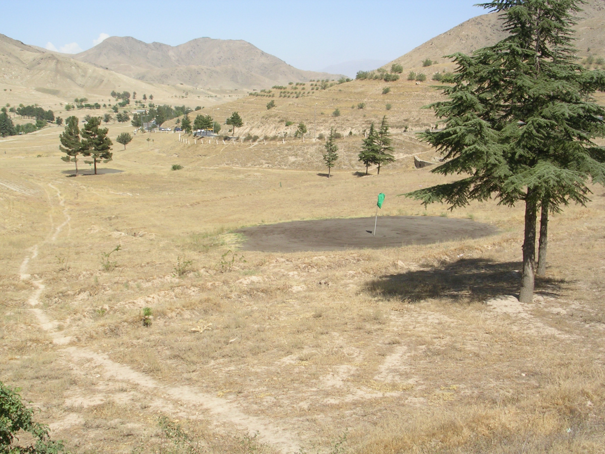 Un'immagine del campo da golf di Kabul, Afghanistan